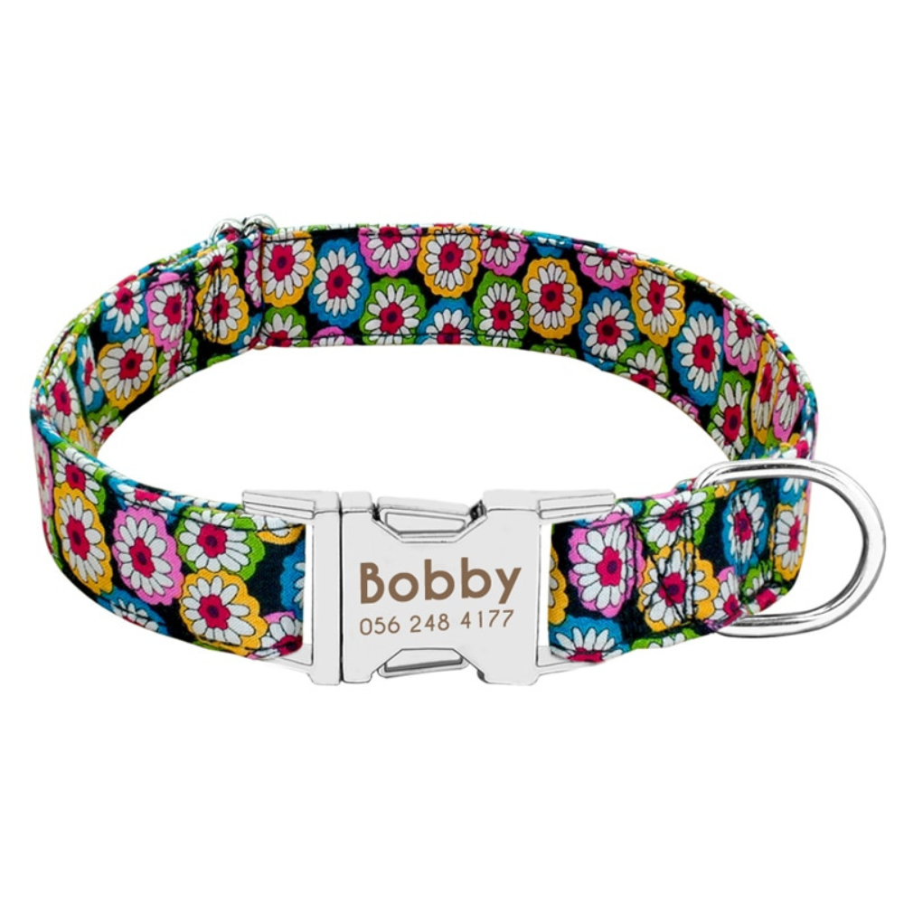 Personalised Nylon Dog Collar