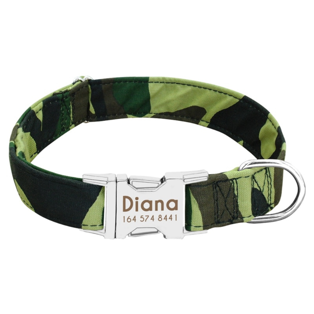 Personalised Nylon Dog Collar