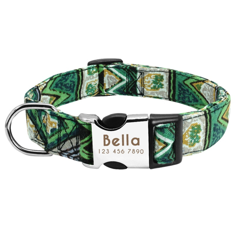 Personalised Nylon Dog Collar