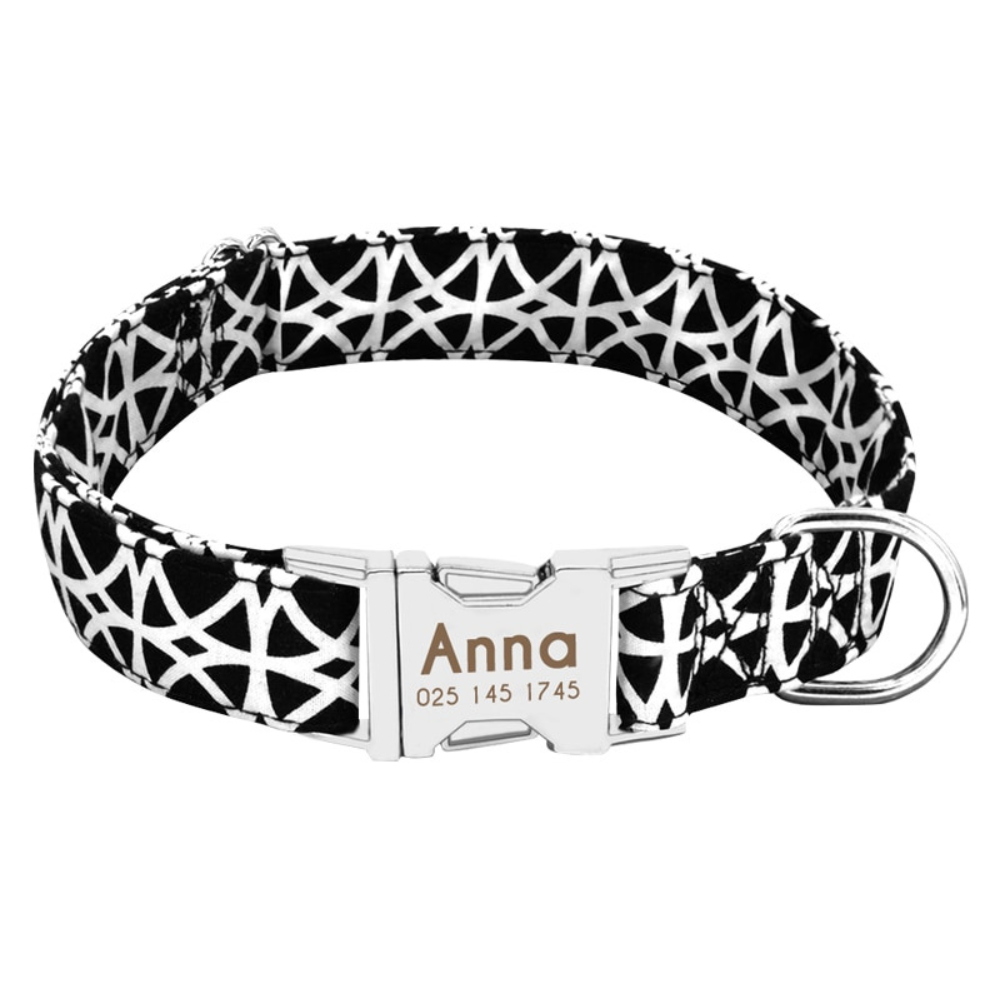 Personalised Nylon Dog Collar