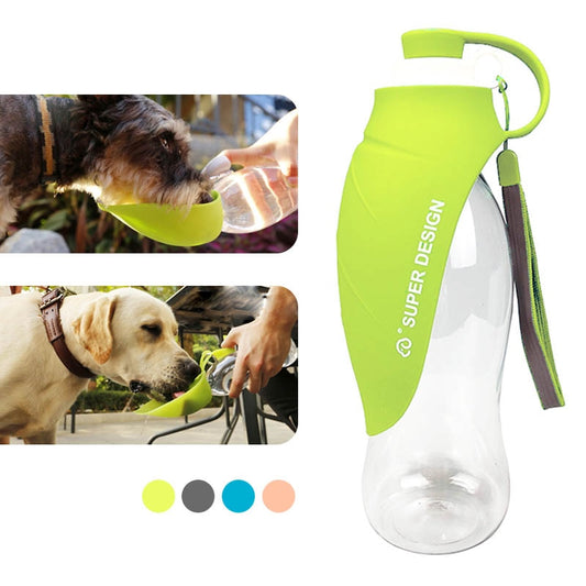 Pet Travel Water Bottle & Bowl 580ml
