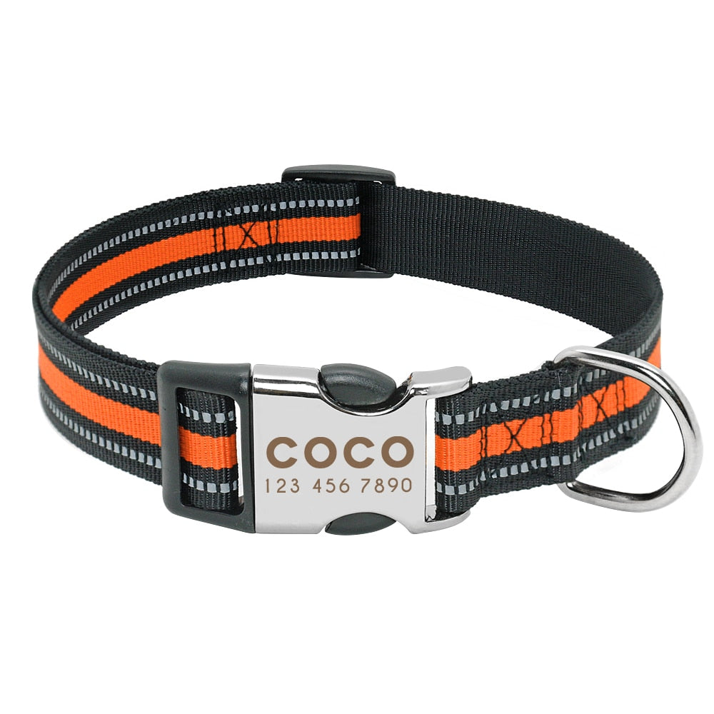 Personalised Nylon Dog Collar