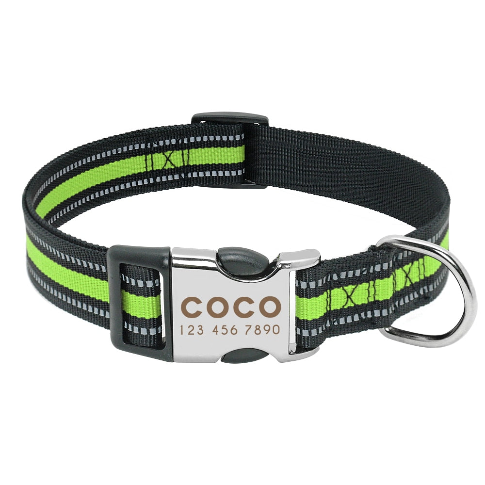 Personalised Nylon Dog Collar