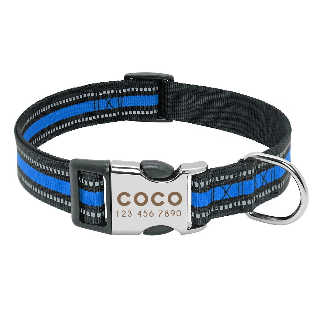 Personalised Nylon Dog Collar