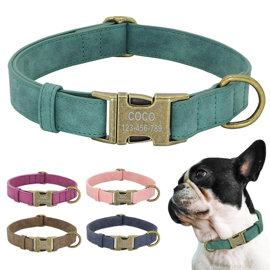 Personalised Vegan Leather Dog Collar