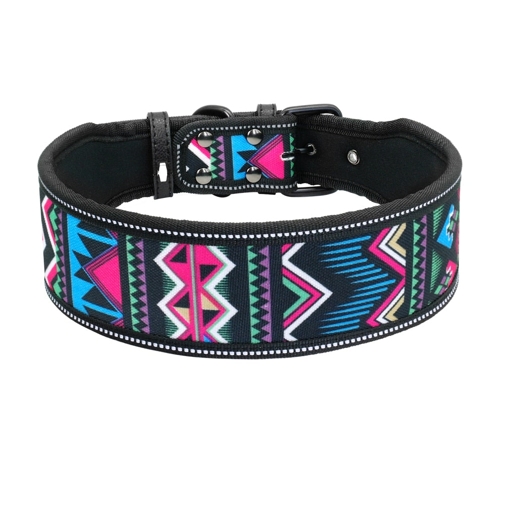 Wide Nylon Large Breed Dog Collar