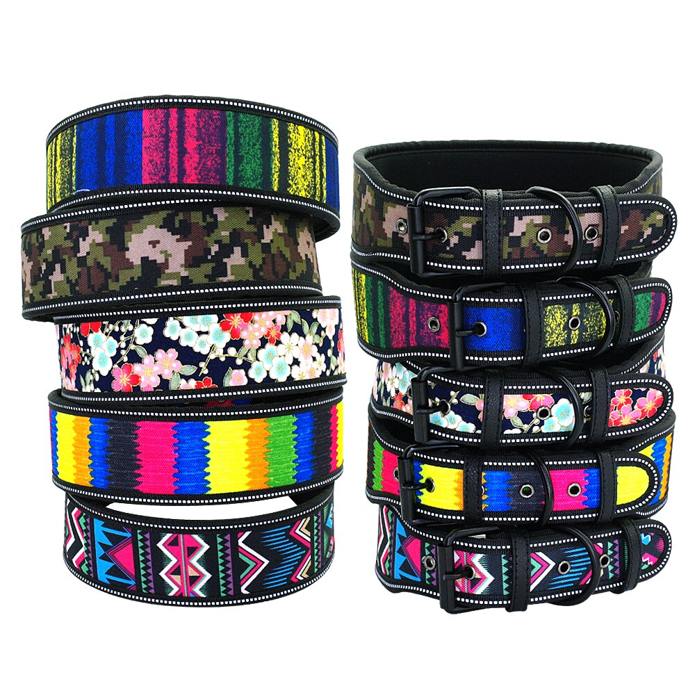 Wide Nylon Large Breed Dog Collar