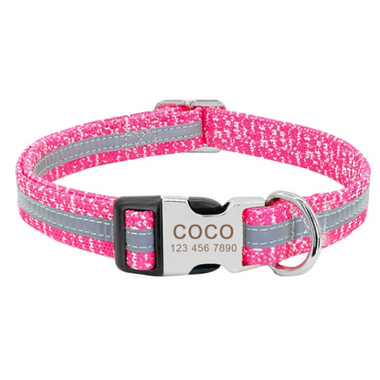 Personalised Nylon Dog Collar