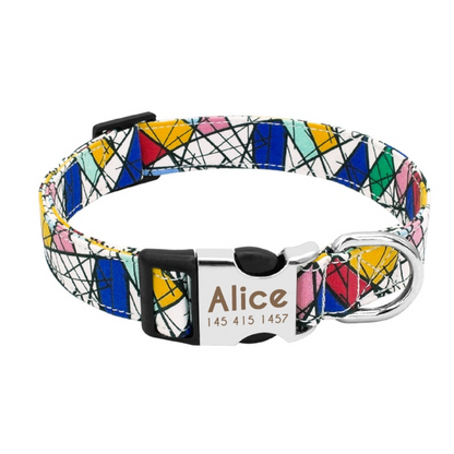 Personalised Nylon Dog Collar