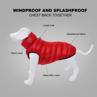 Reversible Padded Waterproof Dog Coat