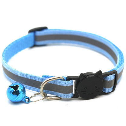 Nylon Reflective Cat Collar with Bell