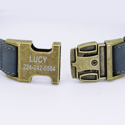 Personalised Vegan Leather Dog Collar