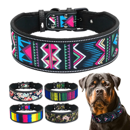 Wide Nylon Large Breed Dog Collar