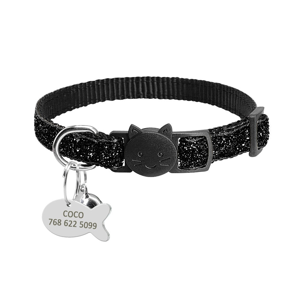 Personalised Adjustable Cat Collar