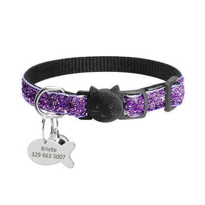 Personalised Adjustable Cat Collar