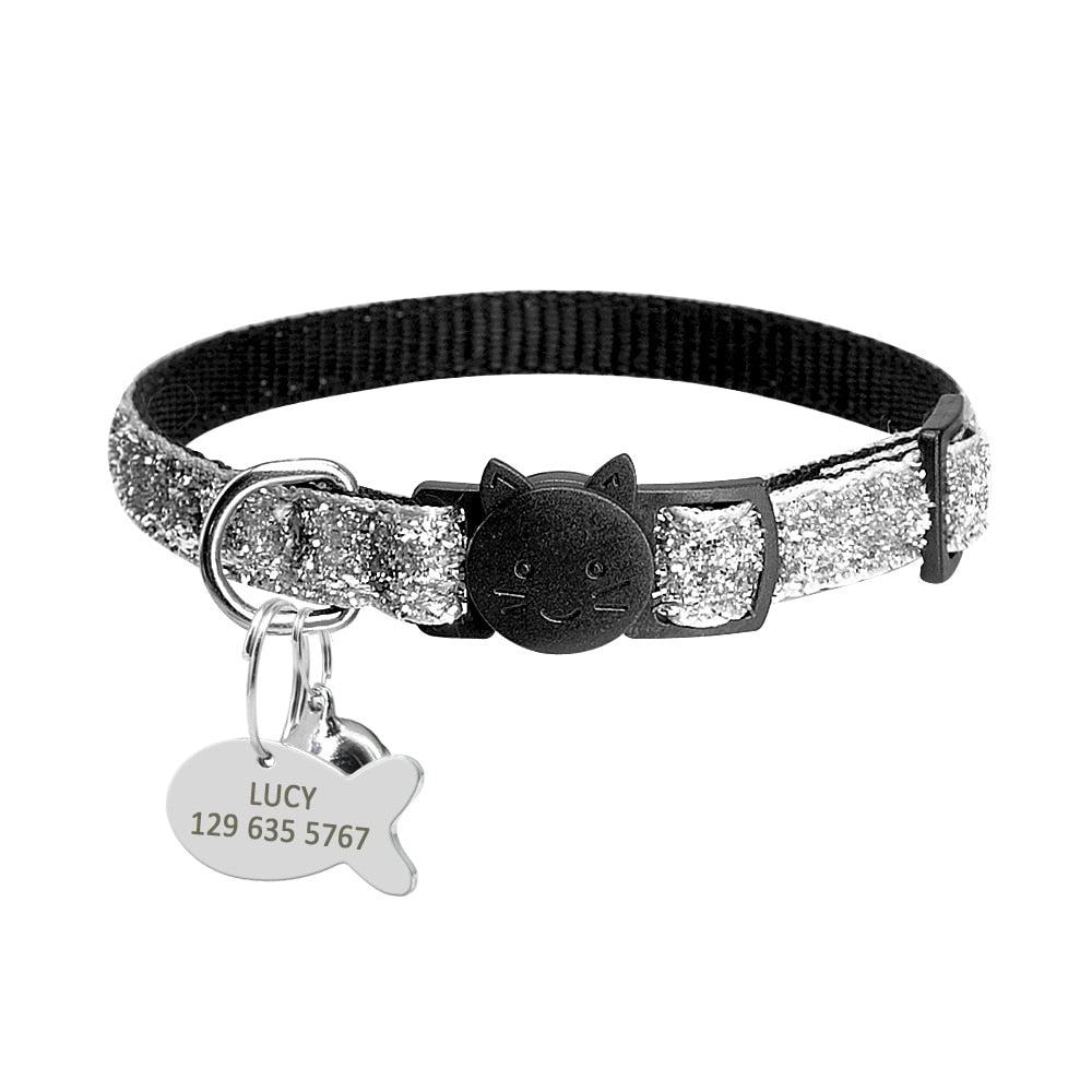 Personalised Adjustable Cat Collar