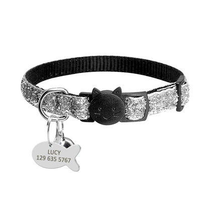 Personalised Adjustable Cat Collar