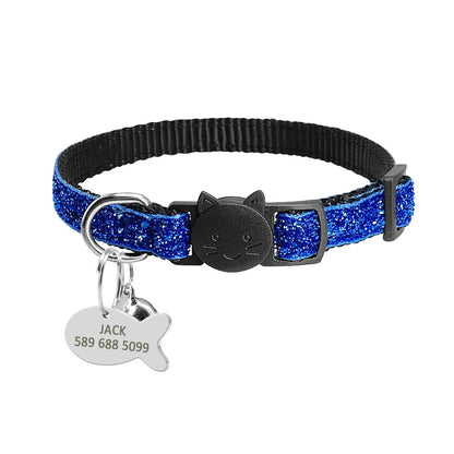 Personalised Adjustable Cat Collar