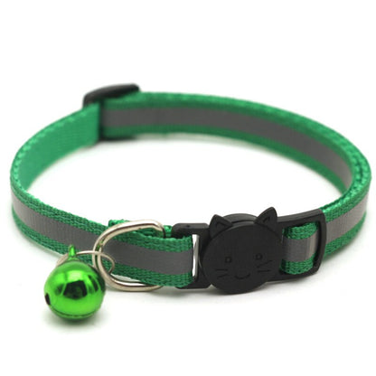 Nylon Reflective Cat Collar with Bell