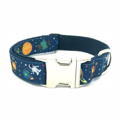 Personalised Space Nylon Dog Collar