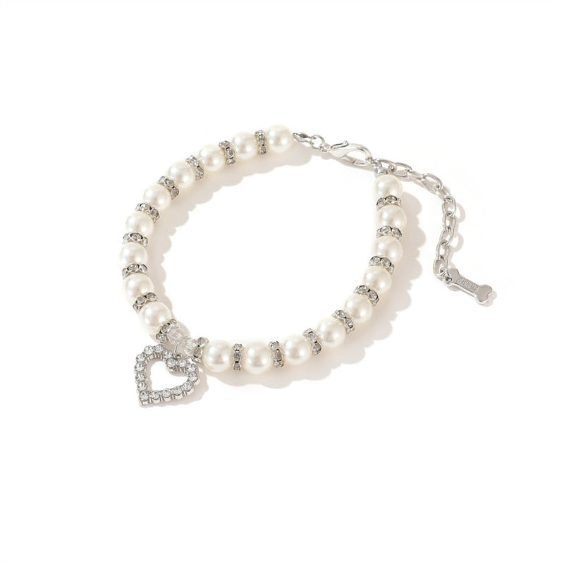 Adjustable Pearl Necklace Accessories for Cats