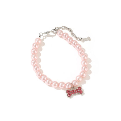 Adjustable Pearl Necklace Accessories for Cats